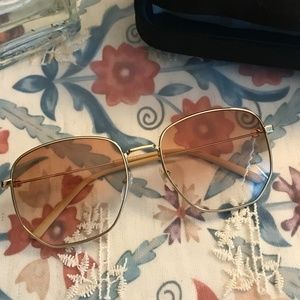 Gucci Gold & Pink Sunglass